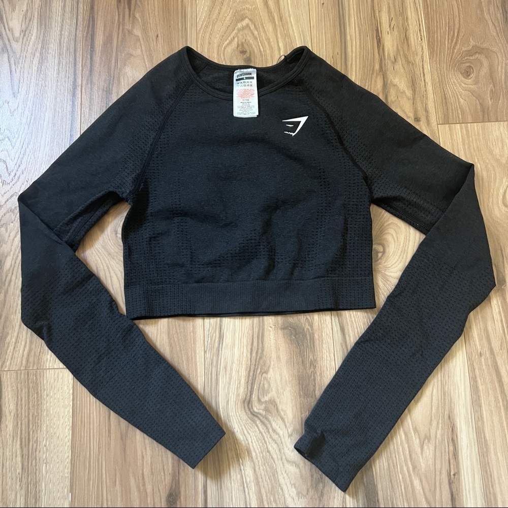 Gymshark vital seamless long-sleeve crop, SMALL
